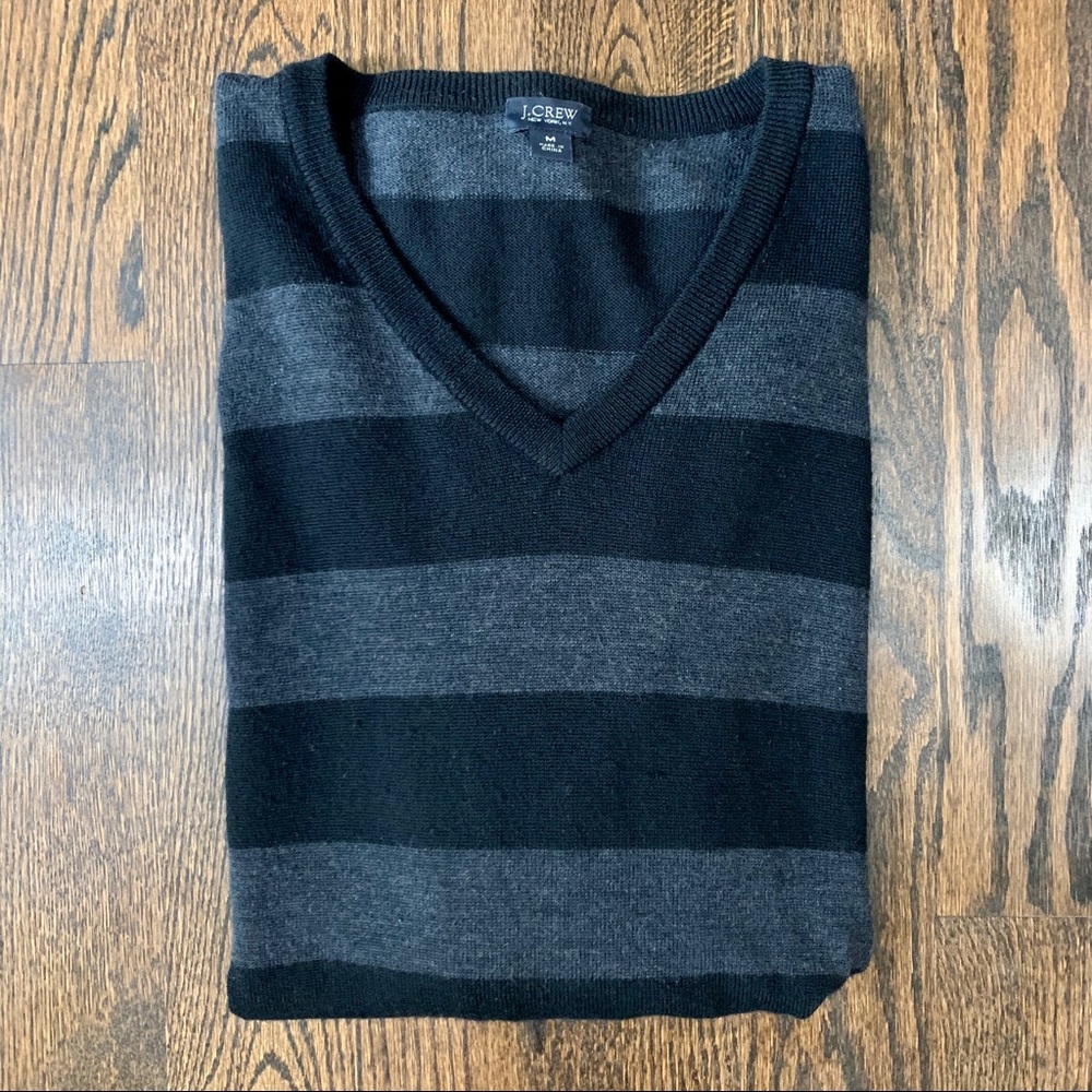 J. Crew Men’s Merino Wool V-neck Sweater (Medium)